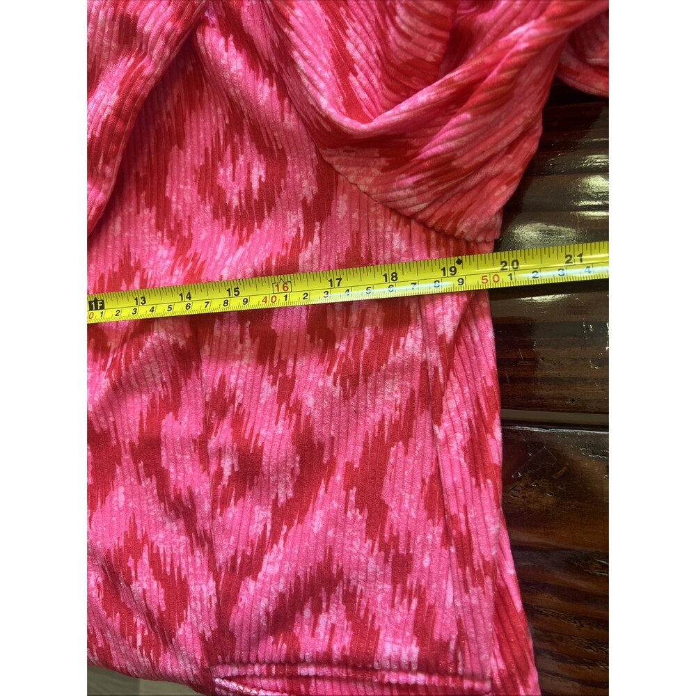 Savanna Jane Red PINK CORDUROY JACKET Aztec Women's Size Large - Picture 7 of 9
